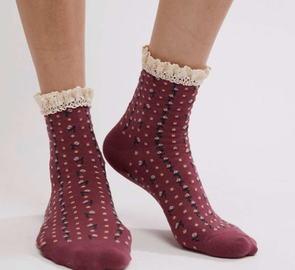ROSEBUD WAFFLE KNIT ANKLE by Free People
