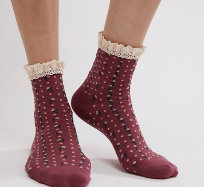ROSEBUD WAFFLE KNIT ANKLE by Free People