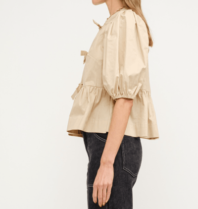 Seaside Breeze Cotton Poplin Blouse by 75
