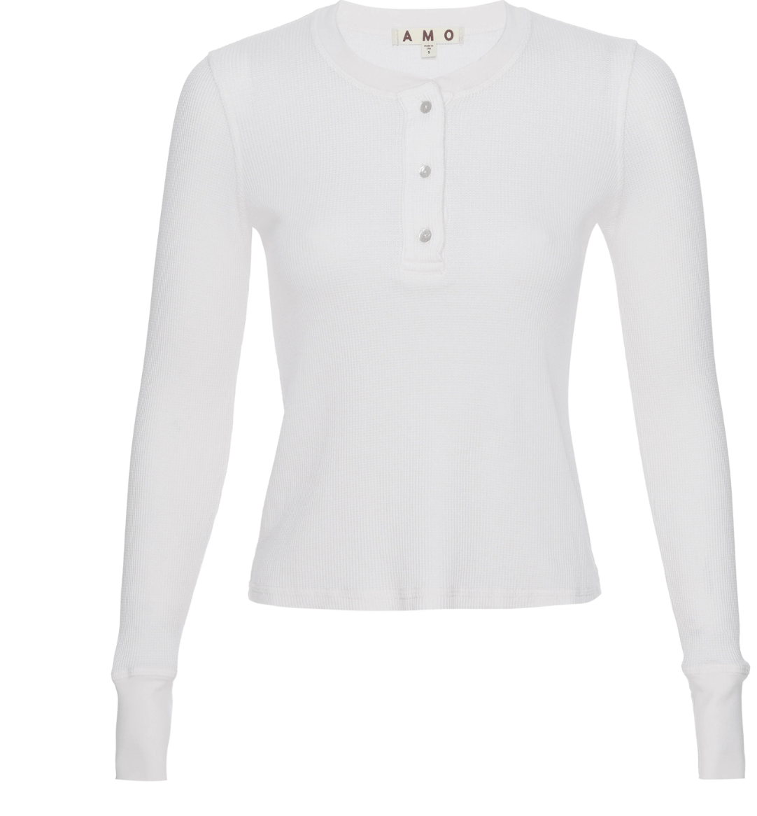 THERMAL HENLEY TEE by A M O