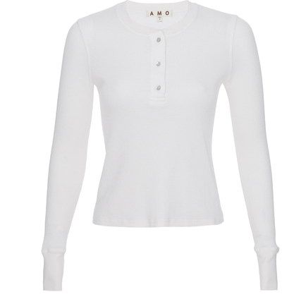 THERMAL HENLEY TEE by A M O