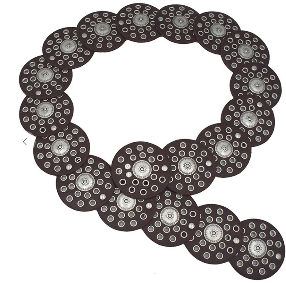 Sundial Eyelet Disc Boho Hip Belt by 75