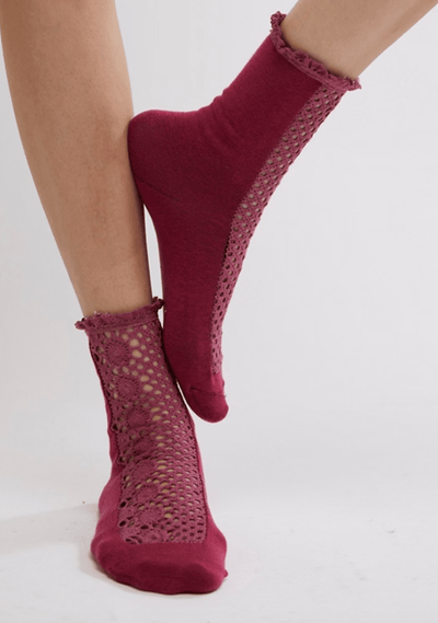 RUBIES CROCHET SOCKS by Free People