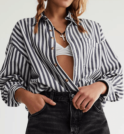 We The Free Freddie Striped Shirt by Free People