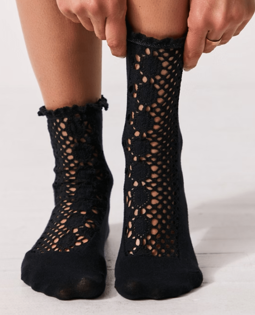 RUBIES CROCHET SOCKS by Free People