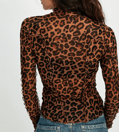 CHARLIE PRINTED MESH TOP by Free People