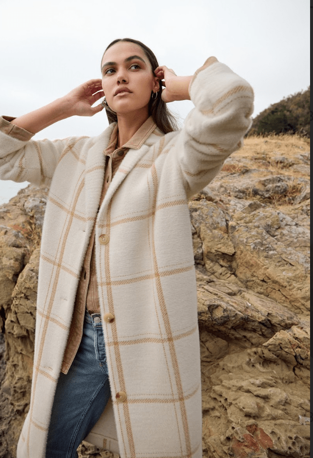 Mason Windowpane Coat by Z Supply