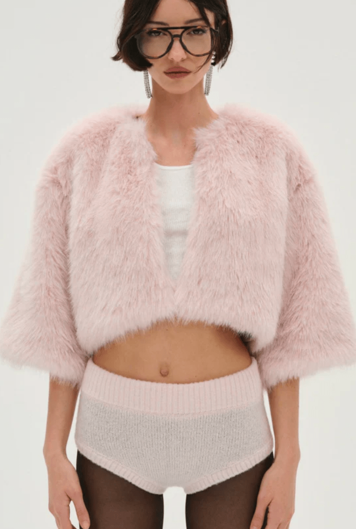 Amina Fur Jacket by for Love & Lemons