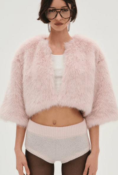 Amina Fur Jacket by for Love & Lemons