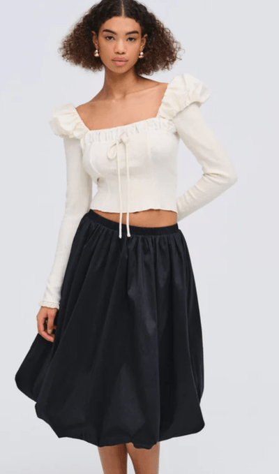 Aliyah Pointelle Top by for Love & Lemons