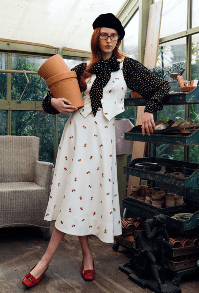 Talia Midi Skirt by for Love & Lemons