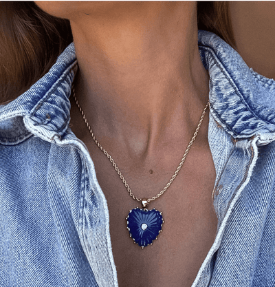 Malene Lapis Rope Necklace by Thatch