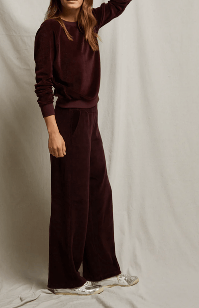Stella:  Velour Crewneck Sweatshirt by Perfect White Tee