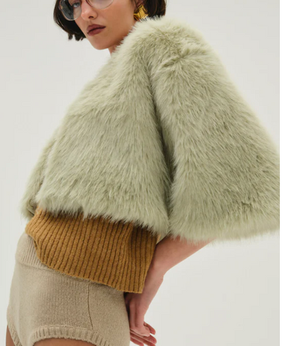 Amina Fur Jacket by for Love & Lemons