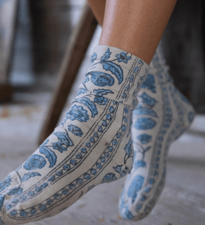 Blockprint MP Socks 094 by Magnolia Pearl