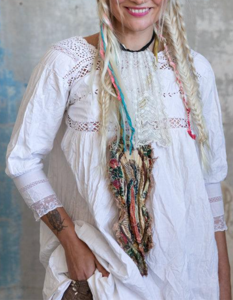 Mary Jabot with Roses 072 by Magnolia Pearl