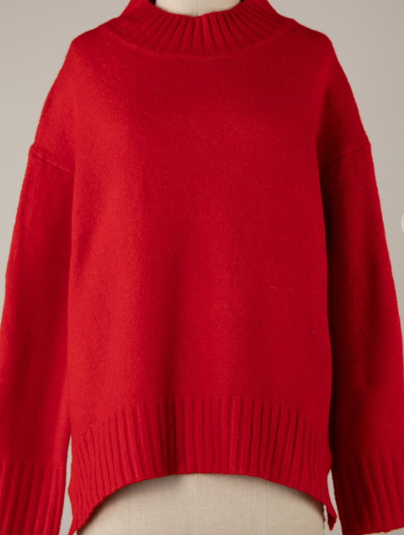 RIBBED MOCK NECK SWEATER by 75