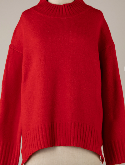RIBBED MOCK NECK SWEATER by 75