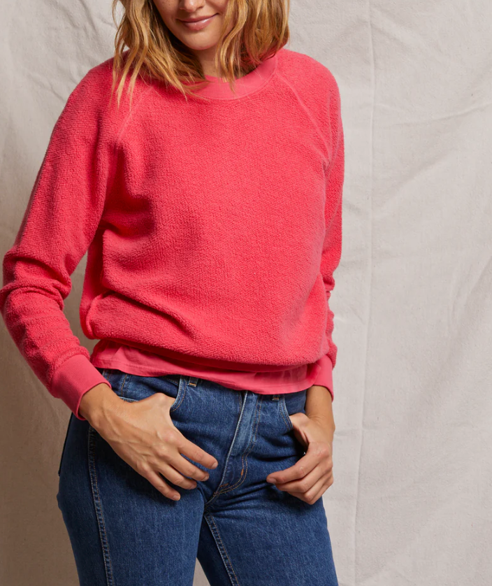 Ziggy Reverse Fleece Shrunken Sweatshirt by Perfect White Tee