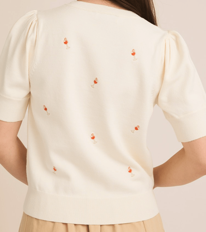 Spritz & Sunshine Puff Sleeve Top by 75