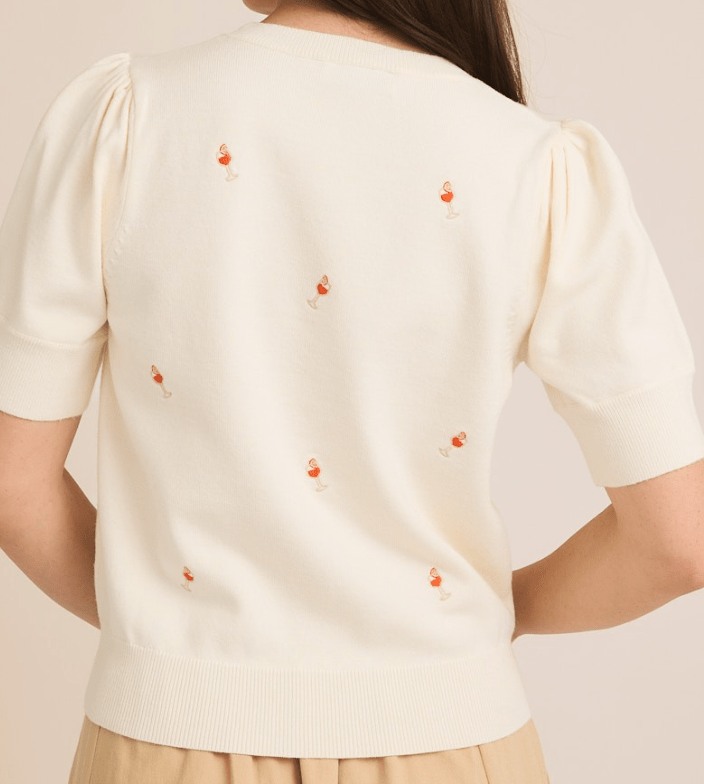 Spritz & Sunshine Puff Sleeve Top by 75
