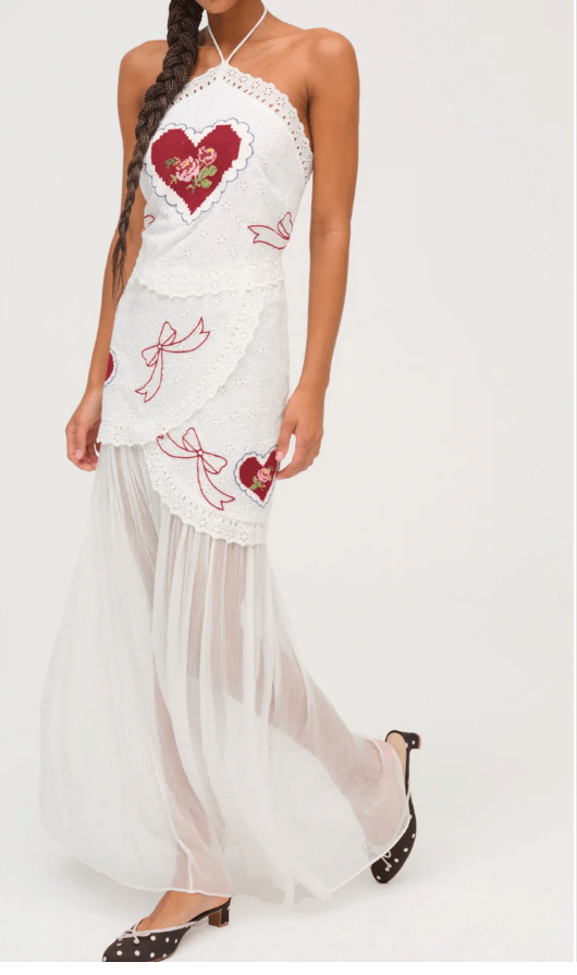 Mi Amore Embroidered Maxi Dress by for Love & Lemons – 75° & Fuzzy