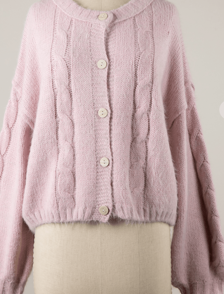 Cotton Candy Cozy Cropped Cardigan by 75