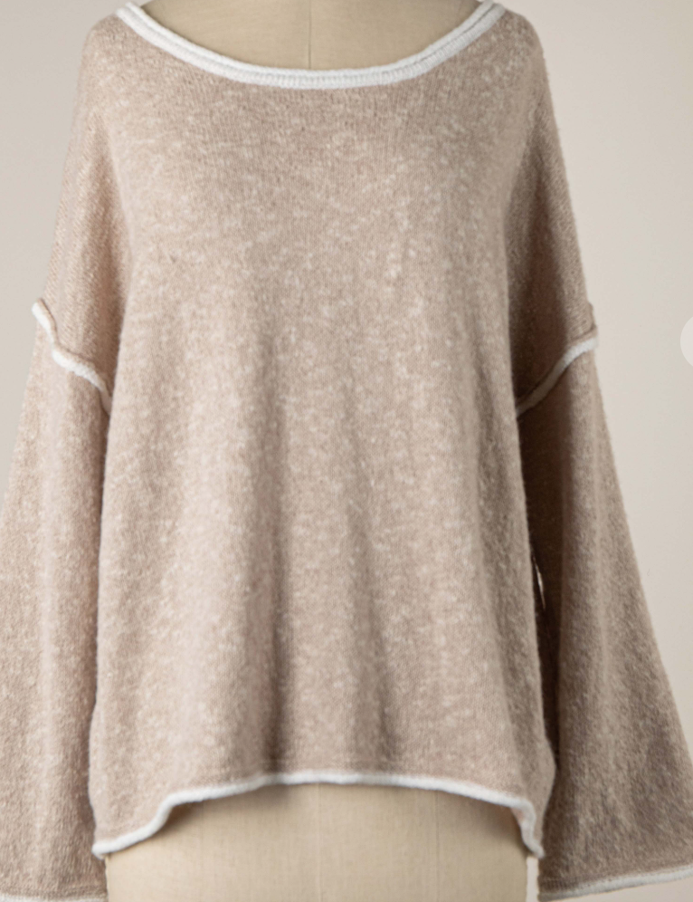 Ocean Breeze Bell Sleeve Sweater by 75