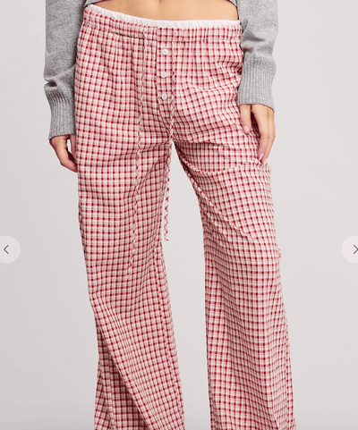 Lazy Sunday Gingham Lounge Pants by 75