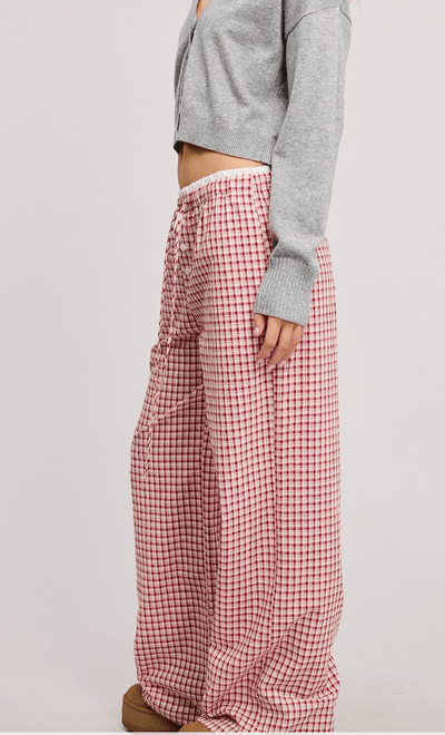 Lazy Sunday Gingham Lounge Pants by 75