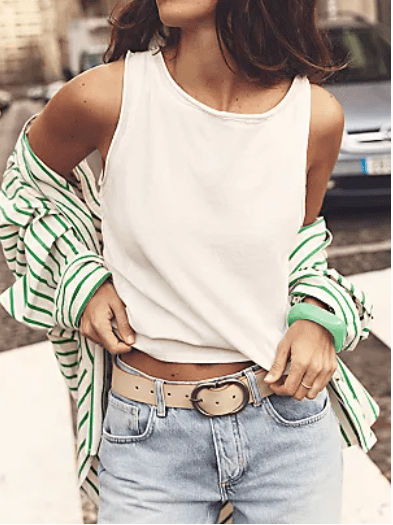 STRIPED VARSITY VIBES SHIRT by Free People