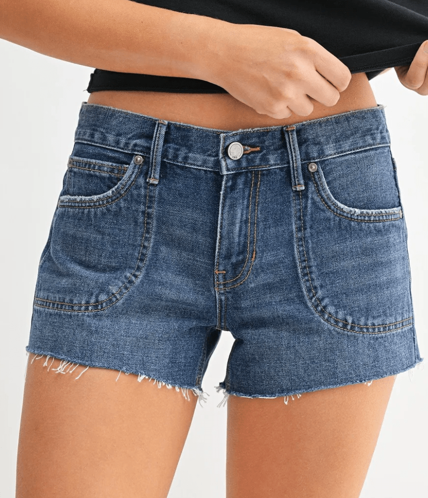"Coastal Cutie" LOW RISE UTILITY POCKET MICRO SHORT
