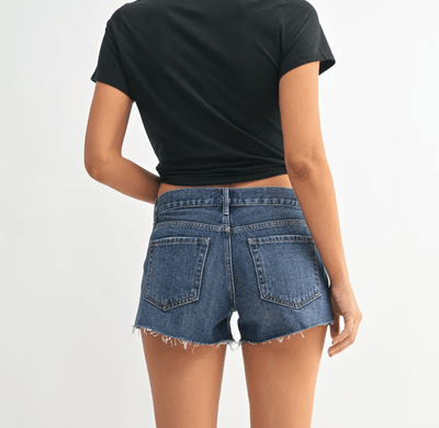 "Coastal Cutie" LOW RISE UTILITY POCKET MICRO SHORT