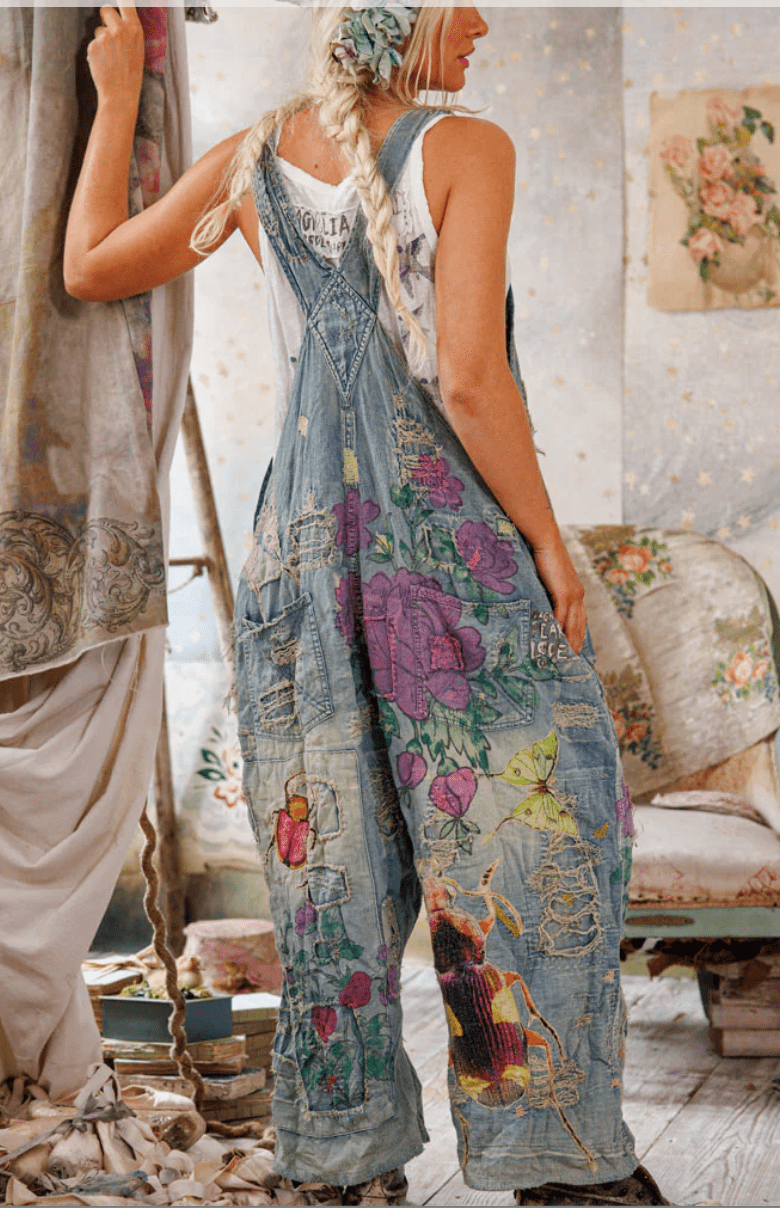 Night Garden Benjamin Wide Leg Overalls 149 by Magnolia Pearl