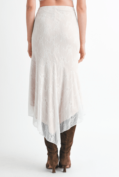Ethereal Lace Handkerchief Skirt by 75