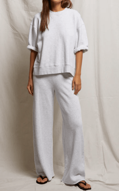 Amber French Terry Wide Leg Trouser by Perfect White Tee