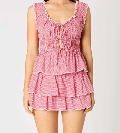 Strawberry Fields Ruffle Top by 75
