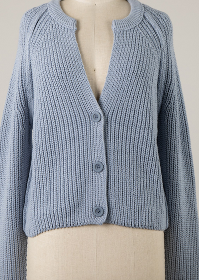 Cozy Driftwood Button-Down Cardigan by 75