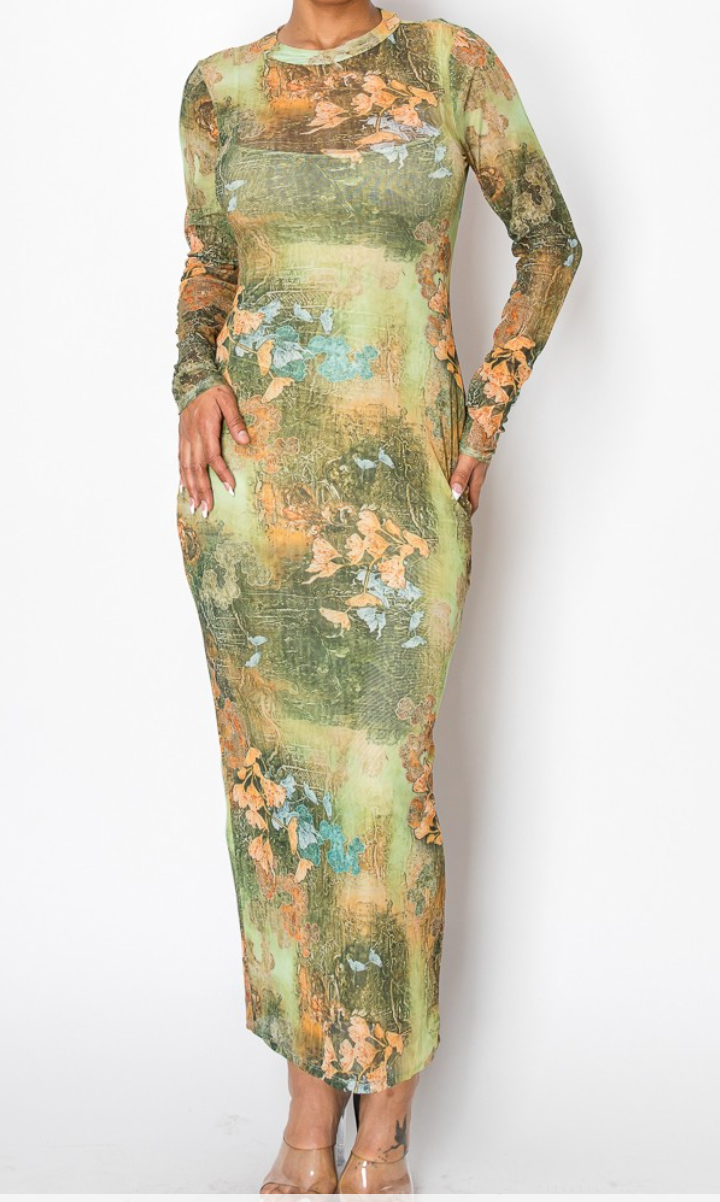 Meadow Muse Mesh Maxi Dress by 75