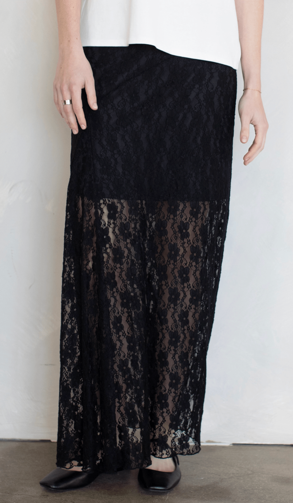 Midnight Muse Lace Maxi Skirt by 75