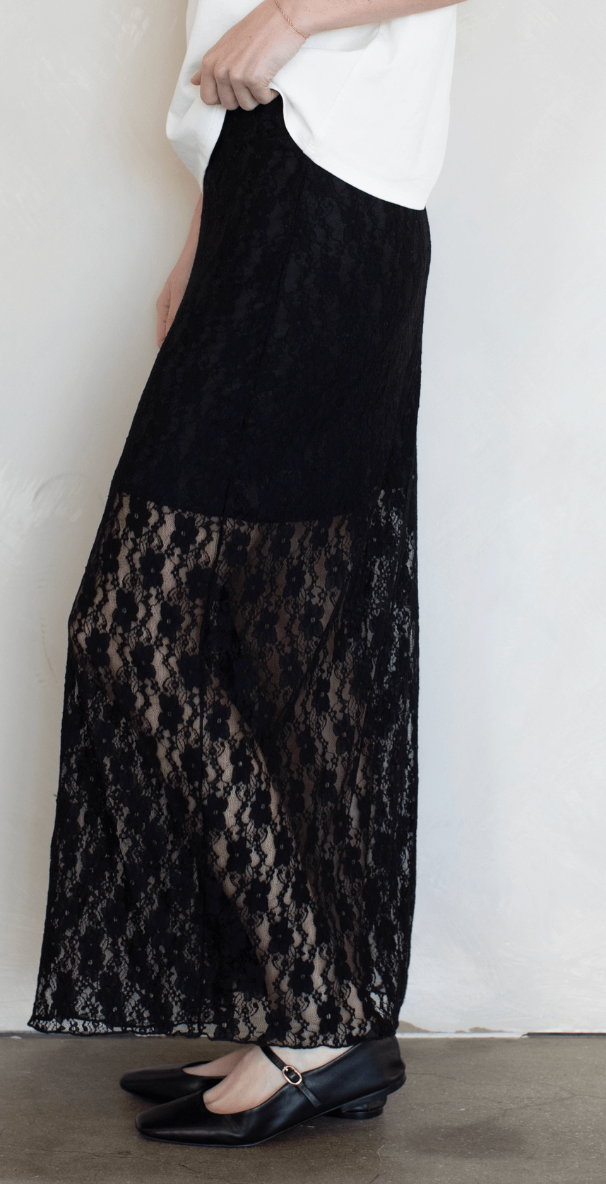 Midnight Muse Lace Maxi Skirt by 75