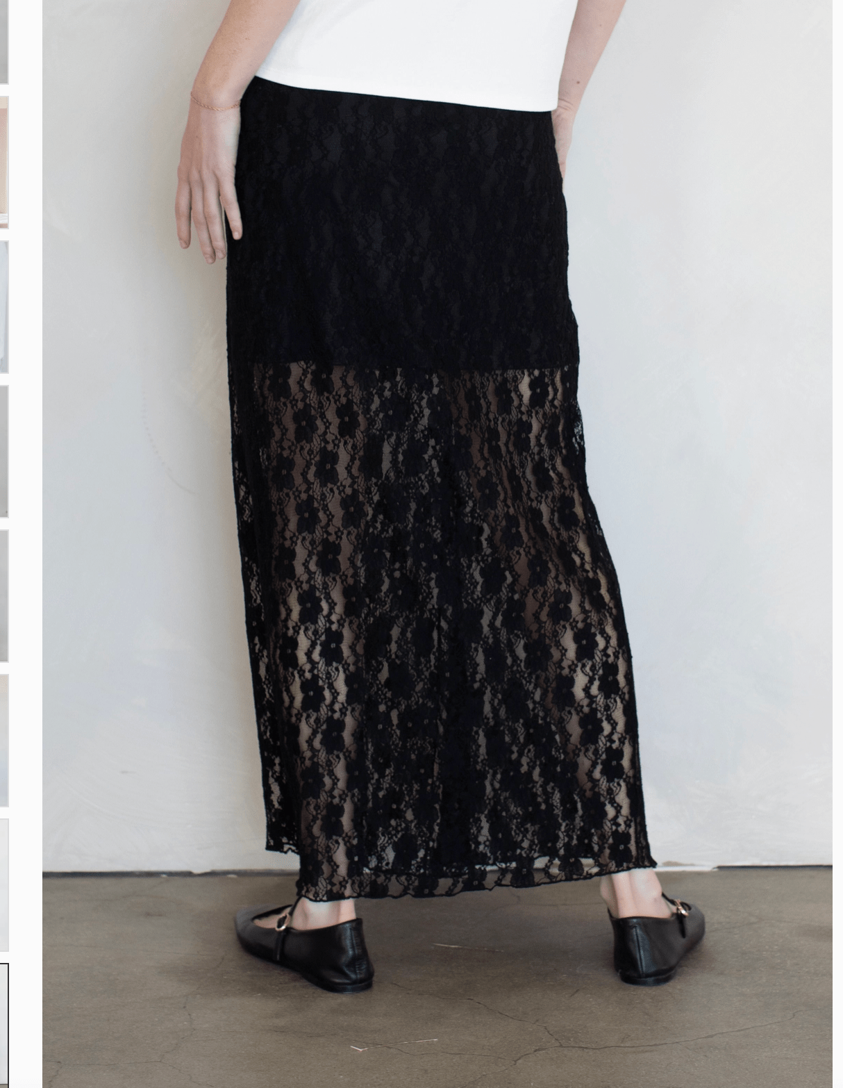 Midnight Muse Lace Maxi Skirt by 75
