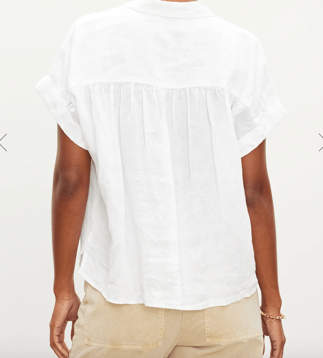 Aria 06 Linen Button Front Top by Velvet by Graham & Spencer