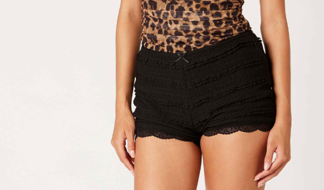 Seaside Sweetheart Lace-Trimmed Shorts by 75