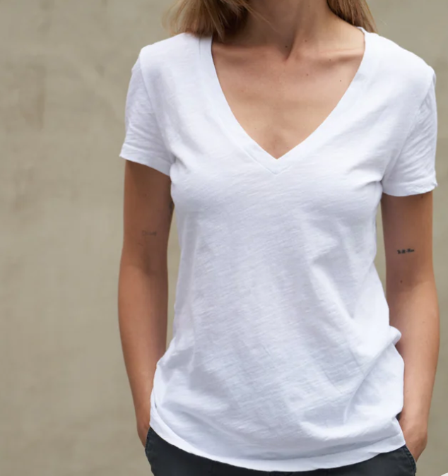 TYLER DEEP V NECK SLUB TEE by Rowan