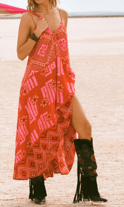 LIBERTINE STRAPPY MAXI DRESS by Spell
