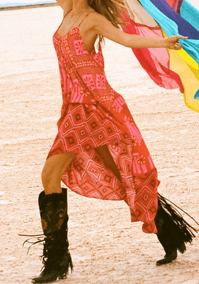 LIBERTINE STRAPPY MAXI DRESS by Spell