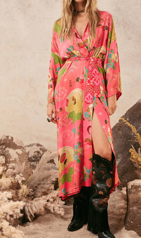 LIBERTINE REVERSIBLE ROBE by Spell