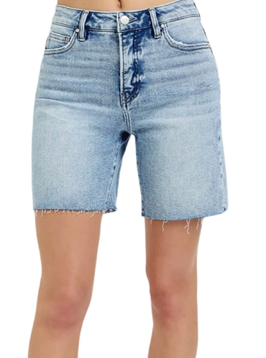 The Solana High Rise Cutoff Shorts