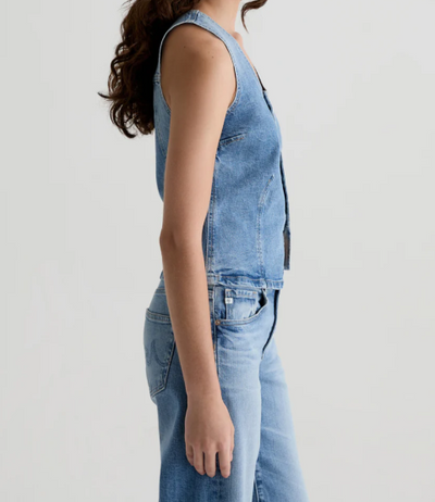 Teagan Slim Denim Tank by AG